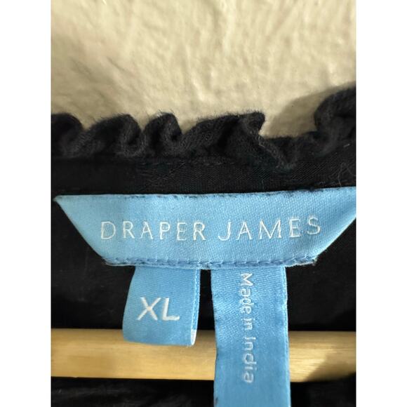 Draper James Black Long Sleeve Babydoll Dress XL - Picture 2 of 5